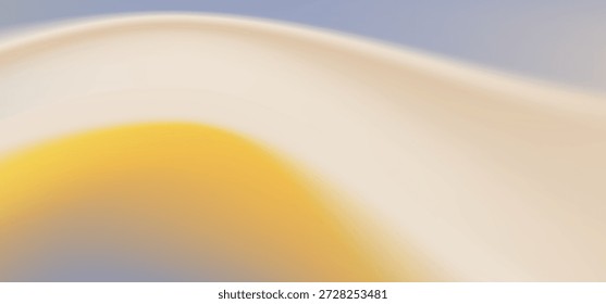 Design de gradiente de cor de primavera bonito. Listras direcionais fluindo de amarelo dourado, azul claro e laranja muito macio. Fluxo da gradação de cor da primavera em amarelo, azul, laranja. Ilustração vetorial