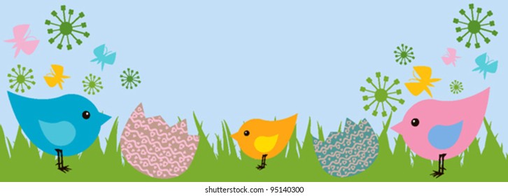 Beautiful Spring and Easter Background