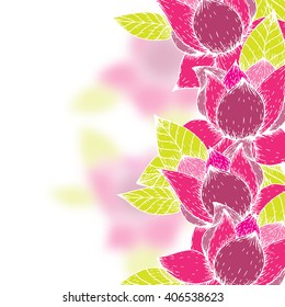 Beautiful spring flower background. EPS10 vector.