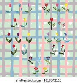 Beautiful Spring Flower Collection. Delicate Fancy Design.