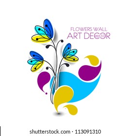 Beautiful spring flower colorful background design.