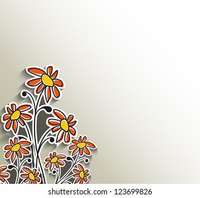 Beautiful spring flower colorful background design.