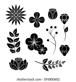 beautiful spring flowers icon