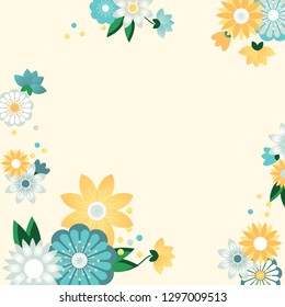 Beautiful Spring Greeting Card Design Illustration, Designed for Web, Document, Greeting Card, Poster, Label and Other Decoration Surface