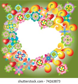 beautiful spring heart