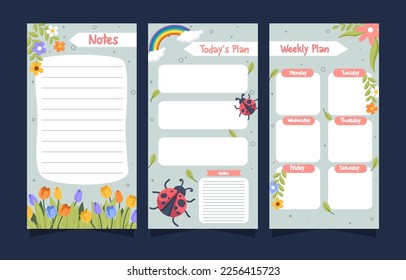 Beautiful Spring Journal Template Design