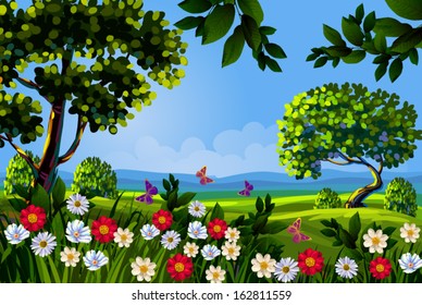 Beautiful Spring Landscape