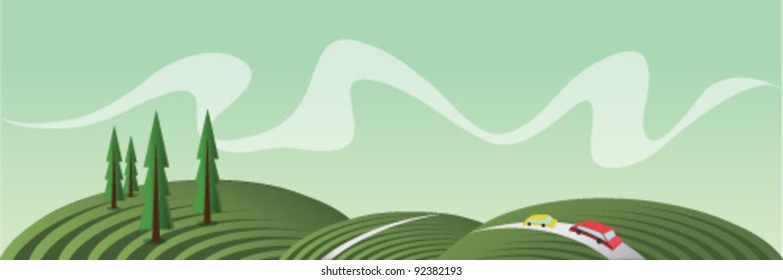 Beautiful spring landscape
