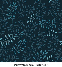 Beautiful spring leaves seamless pattern