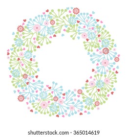 beautiful spring wreath frame