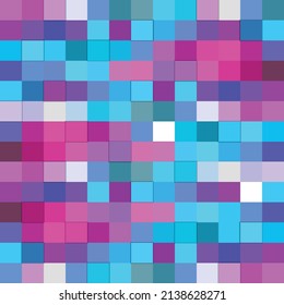 Beautiful square background, assorted colors, pink, blue, white