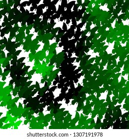 Beautiful square background with butterflies