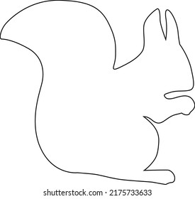 A beautiful squirrel of art