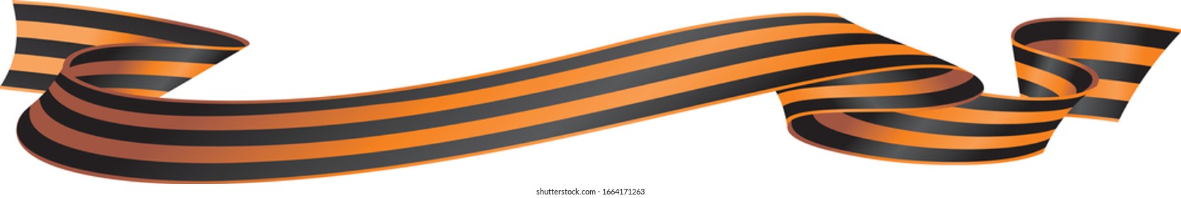 Beautiful St. George ribbon in vector for layouts 3