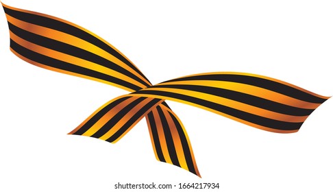 Beautiful St. George ribbon in vector for layouts 8