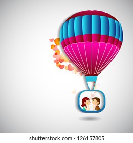 Beautiful St. Valentine's Day background, gift or greeting card with cute couples in love.
