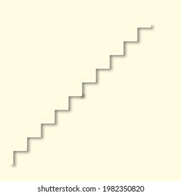 Beautiful stairs, great design for any purposes. Abstract art nature background vector. 