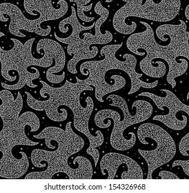 Beautiful starry seamless pattern. You can use any color of background. 
