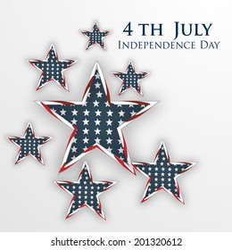 Beautiful stars for American Independence Day celebrations.  