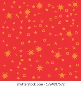 Beautiful stars. Confetti celebration, Abstract decoration for background, textile, birthday celebrate, anniversary or event, festive. Decorative vector illustration