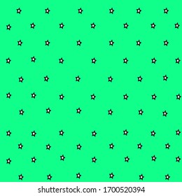 Beautiful stars on a light green background. Vector illustration.