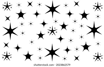 Beautiful Stars Seamless Pattern Background