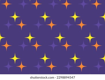 beautiful stars seamless pattern background