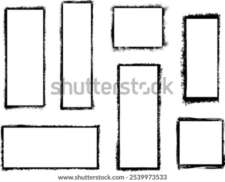 beautiful Stencil spray paint frame.black and white color. Grunge graffiti style black frame. Isolated vector illustration with drop paint border. Stencil spray effect.