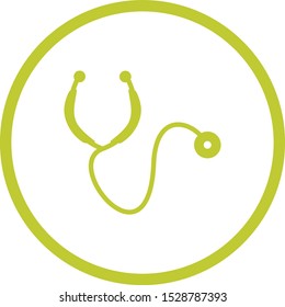Beautiful stethoscope Vector Glyph icon