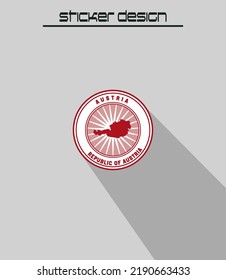 beautiful sticker of Austria. you can use it for any needs	