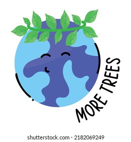 A beautiful sticker of more trees 