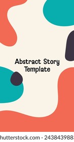 Beautiful story abstract background template design. Vector illustration