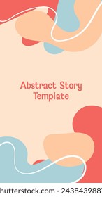 Beautiful story abstract background template design. Vector illustration