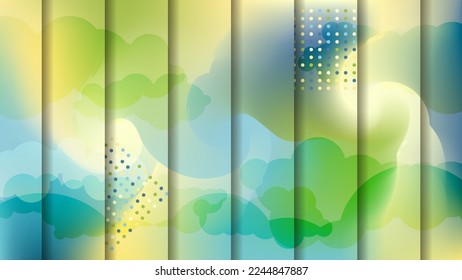 Beautiful striped background in soft colors. Surface of overlapping stripes with an abstract texture. Template for your projects. Vector.