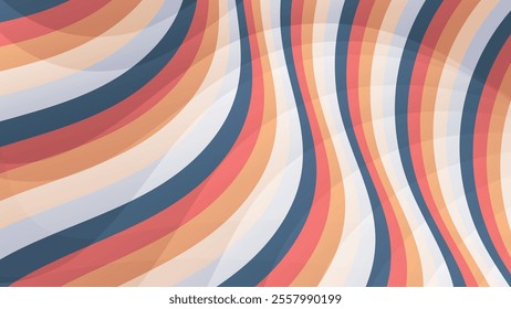 Beautiful striped wallpaper. Excellent background for decorating pages in social networks, posters, presentations, outdoor advertising and your other projects. Vector.