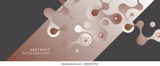 Beautiful structure of DNA molecule. Connect circles Line art pattern with network dots and lines. Concept design. Vector background