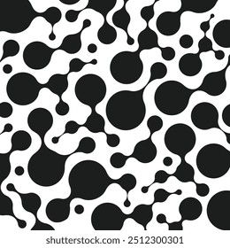Hermosas moléculas de ADN de estructura. Vector de fondo
