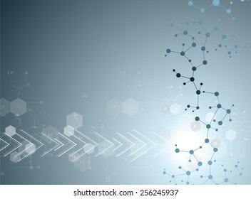 beautiful structure molecule of the DNA 