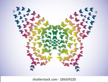 Beautiful stylised butterfly