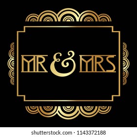 Beautiful, Stylish Art Deco Party Poster vector