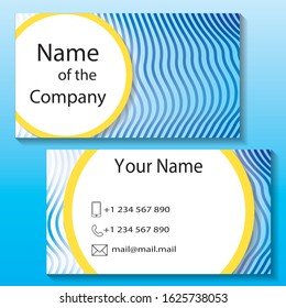 Beautiful stylish business card suitable for any kind of activity vector graphics.EPS 10.