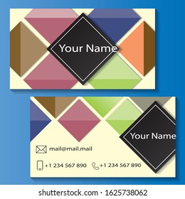 Beautiful stylish business card suitable for any kind of activity vector graphics.EPS 10.