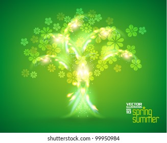 beautiful stylish digital floral graphic design