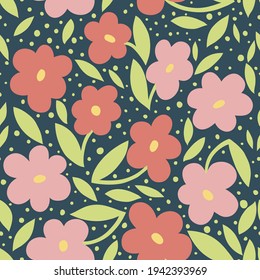 Beautiful stylish floral seamless pattern. A bright illustration for creating a postcard, wedding invitation card, wallpaper and textiles.