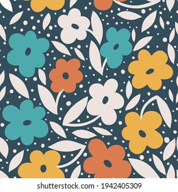Bonito diseño floral sin costuras. Una brillante ilustración para crear una postal, tarjeta de invitación a la boda, papel pintado y textiles.