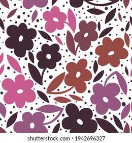 Beautiful stylish floral seamless pattern. A bright illustration for creating a postcard, wedding invitation card, wallpaper and textiles.