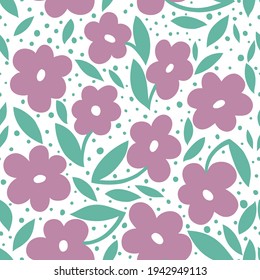 Schönes, stilvolles, nahtloses Blumenmuster. Eine helle Illustration zum Erstellen einer Postkarte, Hochzeitseinladungskarte, Tapete und Textilien.