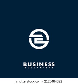 beautiful stylish letter E logo