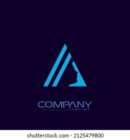 beautiful stylish letter A logo