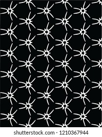 Beautiful stylish stars falling snowflakes background vector pattern decorative design for many creative ideas